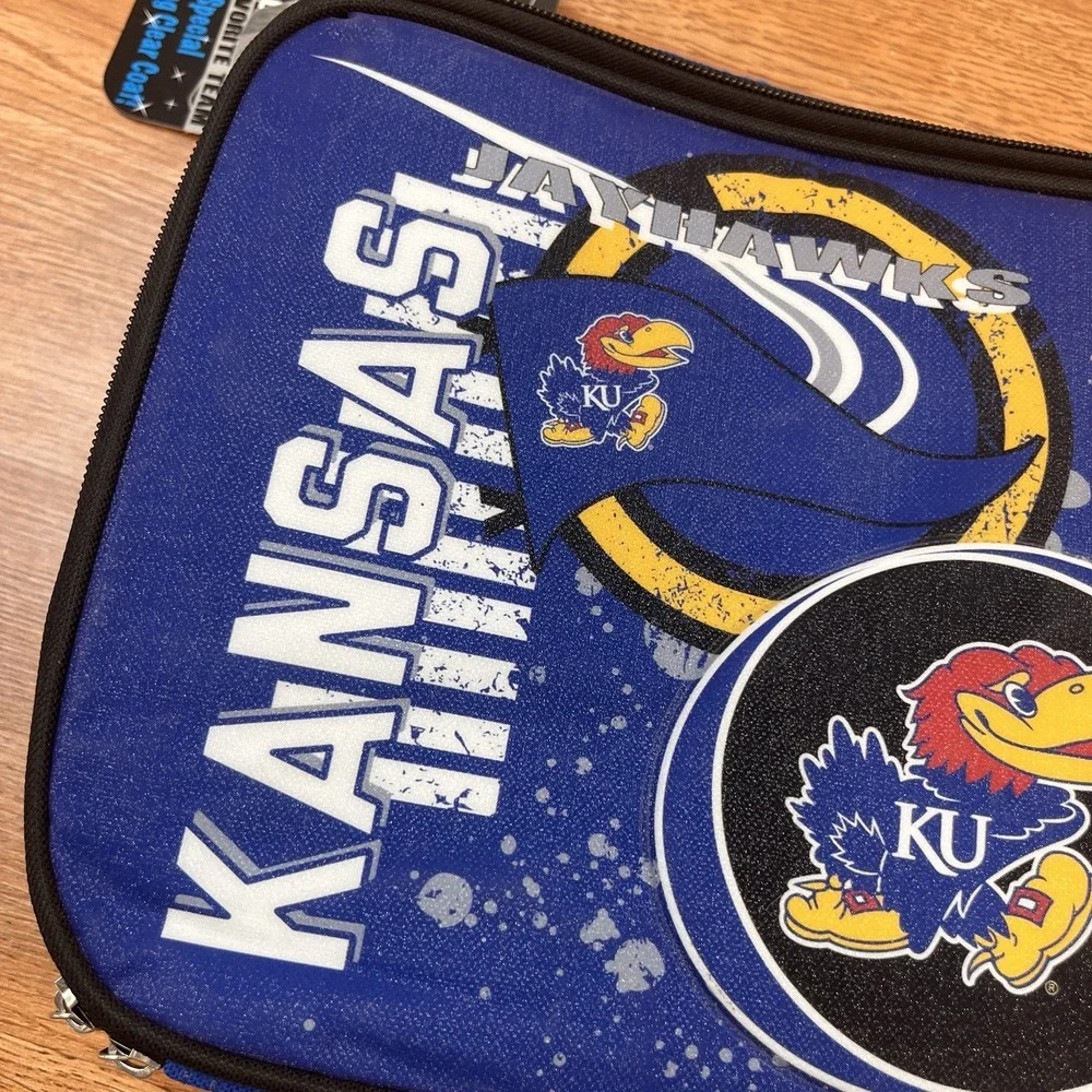 KU Kansas Jayhawks Lunch Box Bag 3D Graphic Officially Licensed‎ NEW